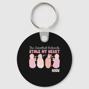 The Sweetest Patients Stole My Heart Nicu Nurse Va Keychain