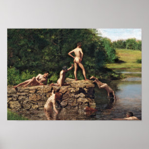 The Swimming Hole by Thomas Eakins Poster