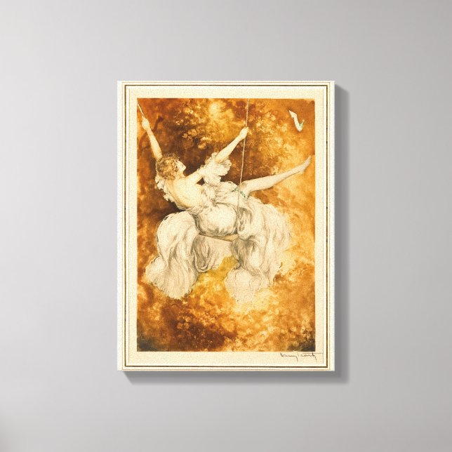 The Swing, 1928 by Louis Icart Canvas Print (Front)
