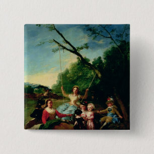 The Swing 2 Inch Square Button