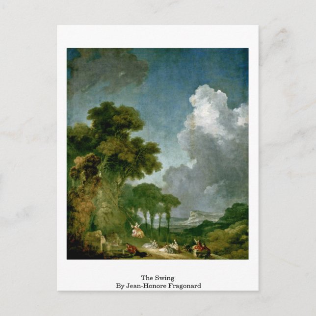 The Swing By Jean-Honore Fragonard Postcard (Front)