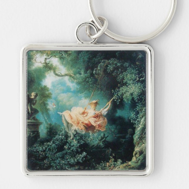 THE SWING  green pink Keychain (Front)