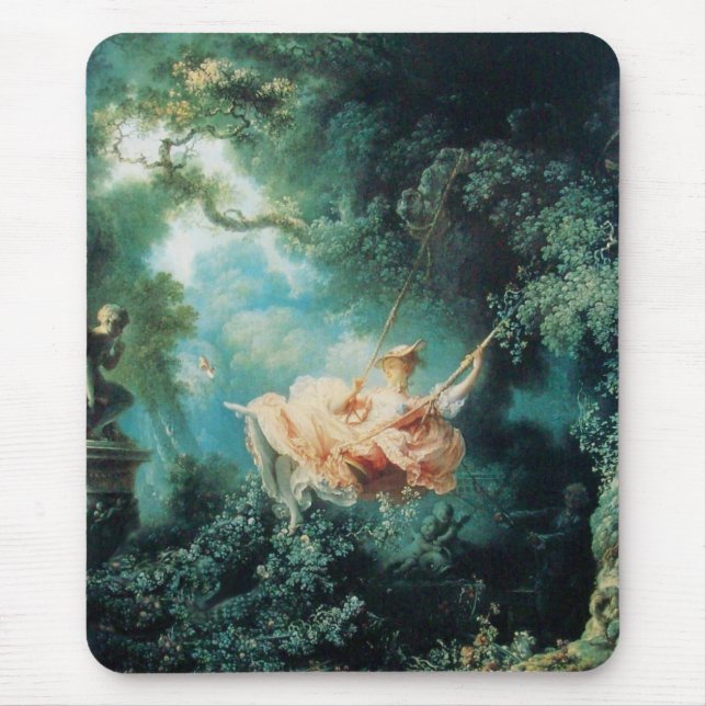 THE SWING  green pink Mouse Pad (Front)