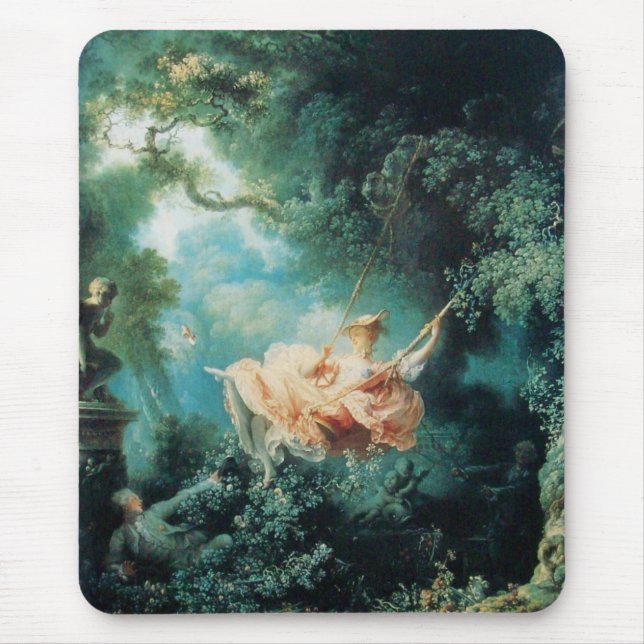 THE SWING  green pink yellow Mouse Pad (Front)