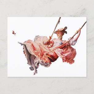 The Swing painting by Jean-Honoré Fragonard Postcard