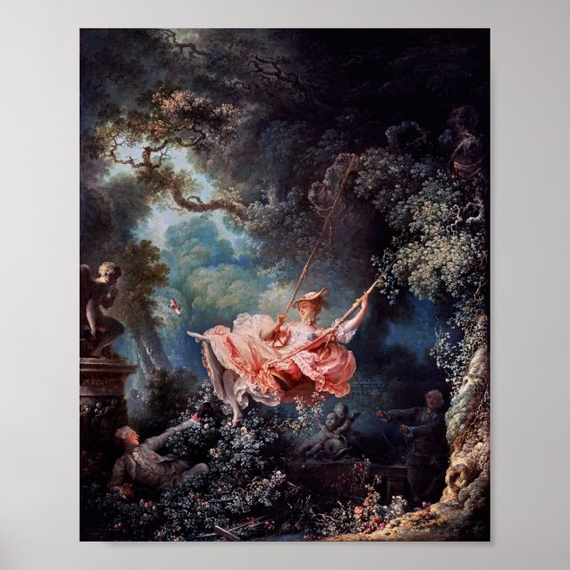 The Swing painting by Jean-Honoré Fragonard  Poster (Front)