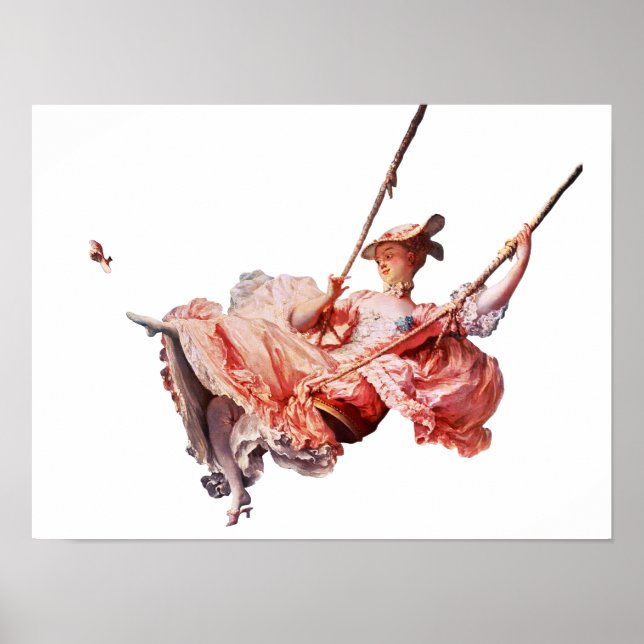 The Swing painting by Jean-Honoré Fragonard  Poster (Front)