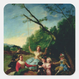 The Swing Square Sticker