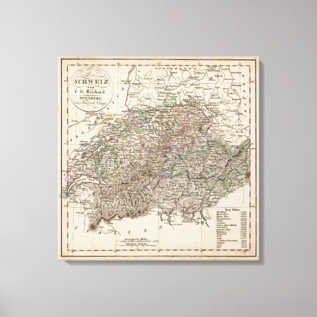 the Switzerland Canvas Print (Front)