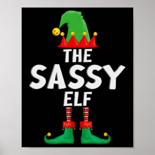 The Sy Elf Matching Family Christmas Poster