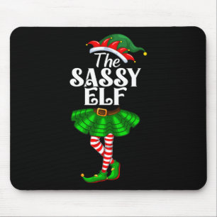 The Sy Elf Xmas Funny Christmas Matching Family Pa Mouse Pad