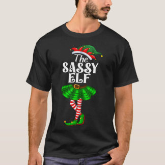 The Sy Elf Xmas Funny Christmas Matching Family Pa T-Shirt