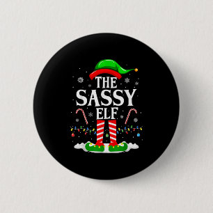 The Sy Elf Xmas Funny Matching Family Group Christ 2 Inch Round Button