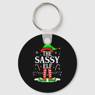 The Sy Elf Xmas Funny Matching Family Group Christ Keychain