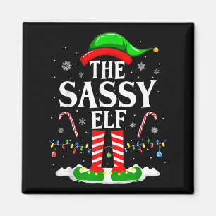 The Sy Elf Xmas Funny Matching Family Group Christ Magnet