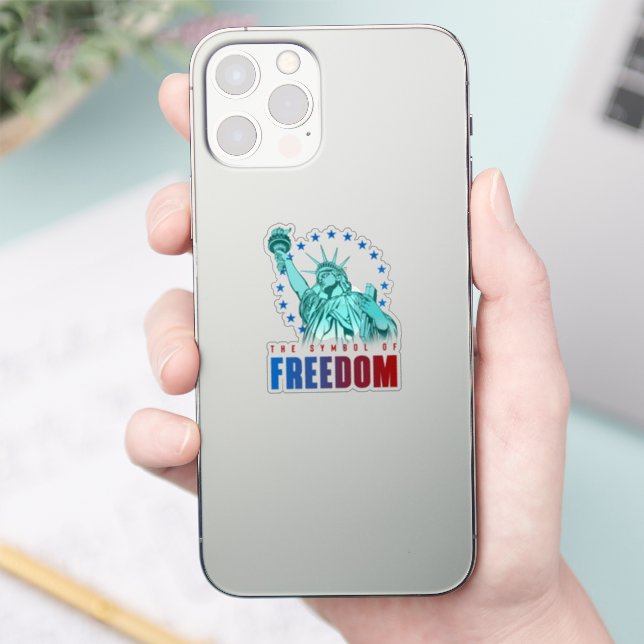 The Symbol of Freedom | 2"x 2"- Glossy Tranparent  (Phone)