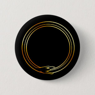 The symbol of Ouroboros snake 2 Inch Round Button