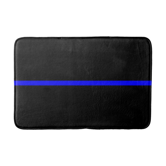 The Symbolic Thin Blue Line Concept Bath Mat (Front)