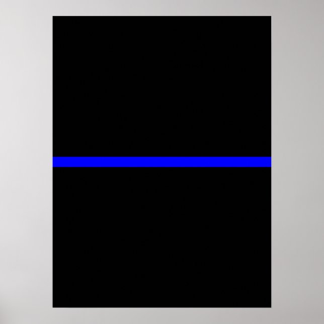 The Symbolic Thin Blue Line Decor (Front)