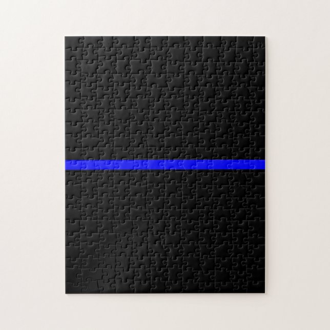 The Symbolic Thin Blue Line Decor Jigsaw Puzzle (Vertical)