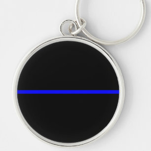 The Symbolic Thin Blue Line Decor Keychain