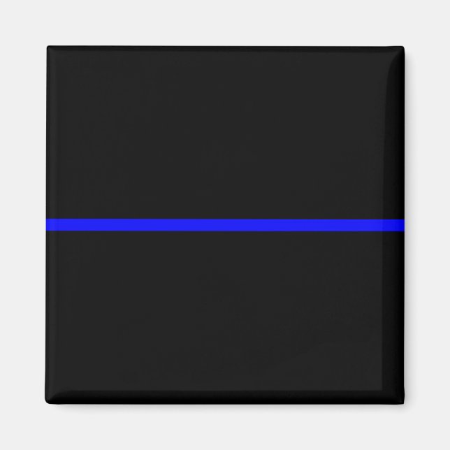 The Symbolic Thin Blue Line Decor Magnet (Front)