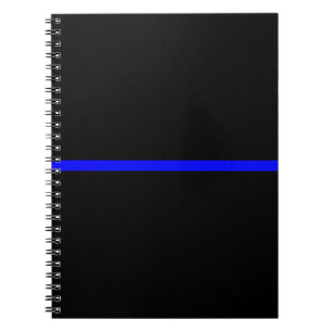 The Symbolic Thin Blue Line Decor Notebook