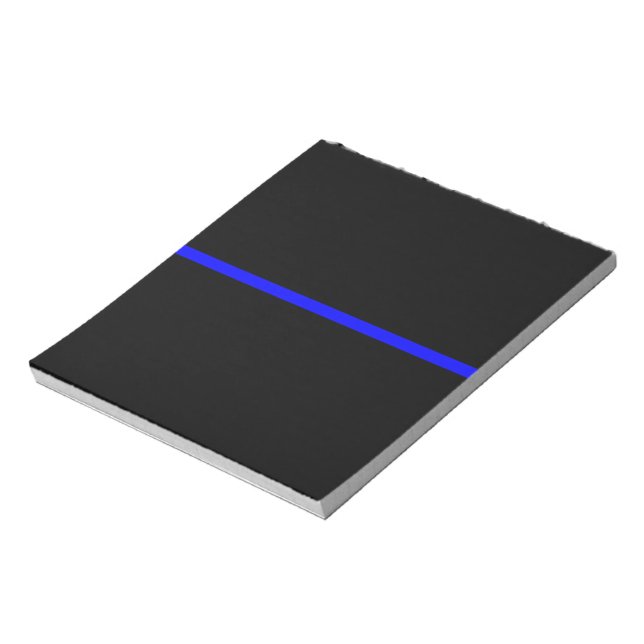 The Symbolic Thin Blue Line Decor Notepad (Rotated)