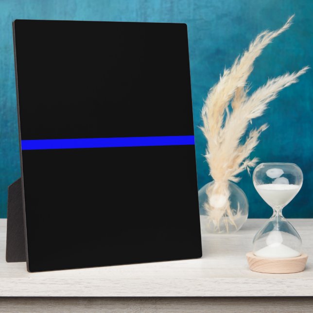 The Symbolic Thin Blue Line Decor Plaque (Side)