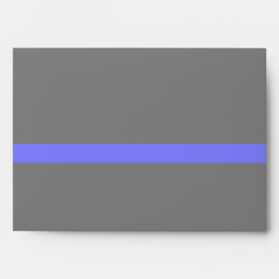 The Symbolic Thin Blue Line Horizontal Black Envelope