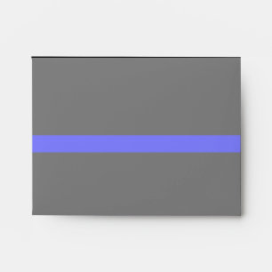 The Symbolic Thin Blue Line Horizontal Black Envelopes