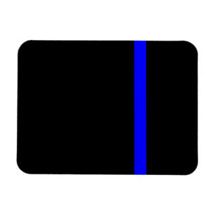 The Symbolic Thin Blue Line on Black Magnet