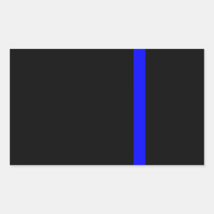 The Symbolic Thin Blue Line on Black Sticker