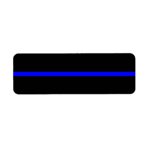 The Symbolic Thin Blue Line on Solid Black