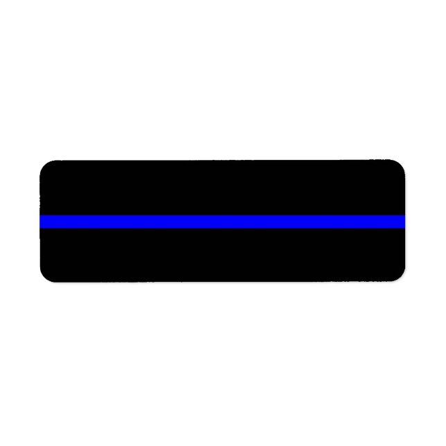 The Symbolic Thin Blue Line on Solid Black (Front)