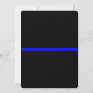 The Symbolic Thin Blue Line on Solid Black