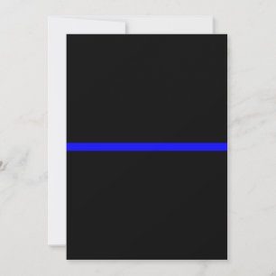 The Symbolic Thin Blue Line on Solid Black