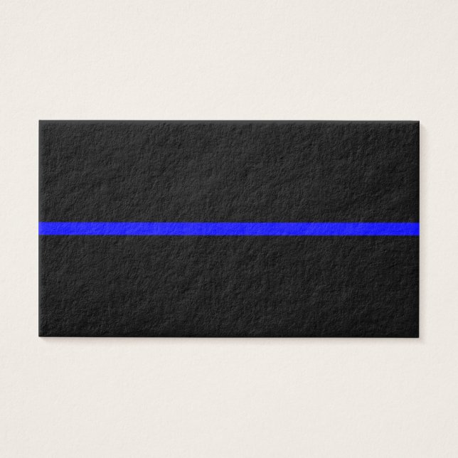 The Symbolic Thin Blue Line on Solid Black (Front)