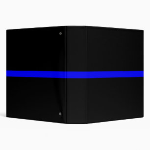 The Symbolic Thin Blue Line on Solid Black Binder