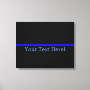 The Symbolic Thin Blue Line Personalize This Canvas Print