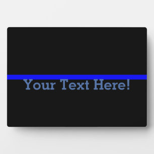 The Symbolic Thin Blue Line Personalize This Plaque