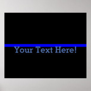 The Symbolic Thin Blue Line Personalize This Poster