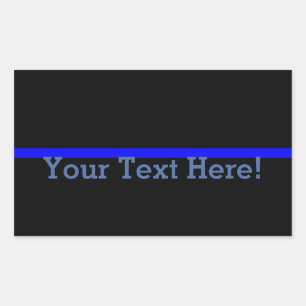 The Symbolic Thin Blue Line Personalize This Sticker
