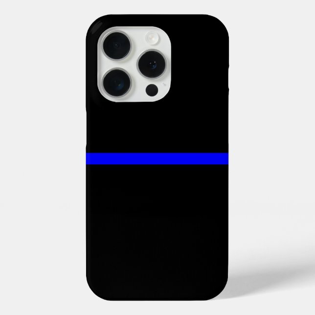 The Symbolic Thin Blue Line Statement Case-Mate iPhone Case (Back)