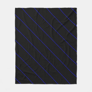 The Symbolic Thin Blue Line Statement Fleece Blanket