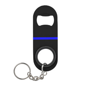 The Symbolic Thin Blue Line Statement Keychain Bottle Opener