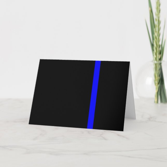 The Symbolic Thin Blue Line Vertical Card (Front)