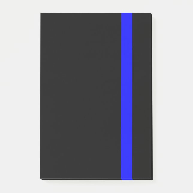 The Symbolic Thin Blue Line Vertical Post-it Notes (Front)