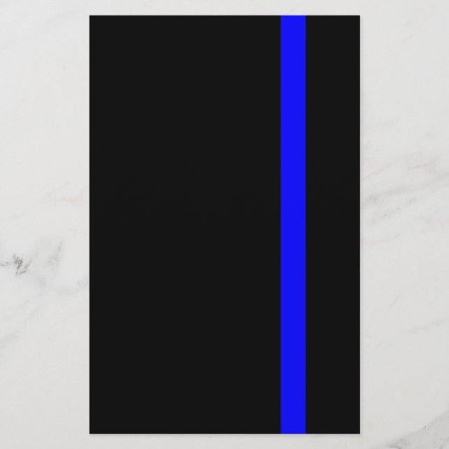 The Symbolic Thin Blue Line Vertical Stationery (Front)