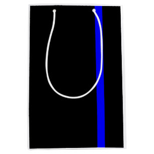 The Symbolic Thin Blue Line Vertical Style Medium Gift Bag
